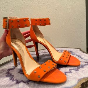 Orange Jessica Simpson pumps